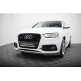 Maxton Design spoiler pod přední nárazník ver.2 pro Audi Q3 8U, černý lesklý plast ABS, S-Line