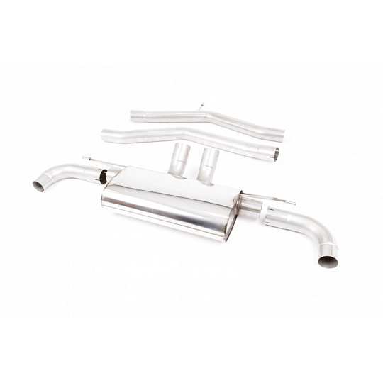 Milltek Sport Front Pipe-back Axle back - bez rezonátoru, bez klapek (Louder) pro Toyota Supra A90 Coupe 3.0 Turbo (USA/ROW bez OPF/GPF) - Auto/Manual 2019-2024, JET-115 karbonové koncovky