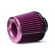 Raemco vzduchový filtr - univerzální, vstup 70mm, růžový