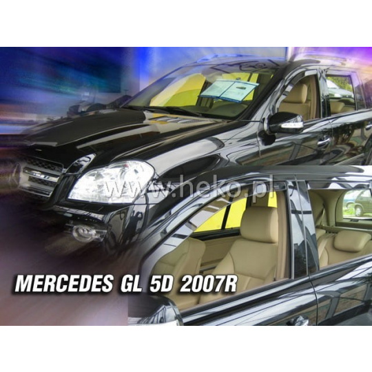 HEKO ofuky oken Mercedes Benz GL X164 5dv (2007-2012) přední + zadní