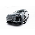 Maxton Design spoiler pod přední nárazník pro Audi Q6 e-tron Mk1 S-Line SUV, Mk1 SUV, černý lesklý plast ABS, vč. Sportback