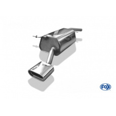 Fox Sportauspuff koncový tlumič výfuku s koncovkou 160x80 Typ 53 pro Volkswagen Caddy s motorem 1.6 TDI, 1.9 TDI, 2.0 TDI