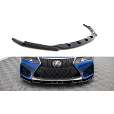 Maxton Design spoiler pod přední nárazník ver.2 pro Lexus GS F Mk4 Facelift, černý lesklý plast ABS