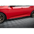 Maxton Design difuzory pod boční prahy pro Honda Civic Mk10 SI, černý lesklý plast ABS