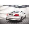 Maxton Design středový spoiler pod zadní nárazník s žebrováním pro Volvo C70 Mk1, černý lesklý plast ABS