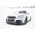 Maxton Design spoiler pod přední nárazník ver.3 pro Audi TT 8J Facelift, černý lesklý plast ABS, S-Line