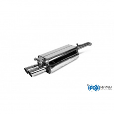 Fox Sportauspuff koncový tlumič výfuku s koncovkou 2x70 Typ 14 pro Audi A6 C4 s motorem 2.0, 2.3, 2.4 D, 2.8