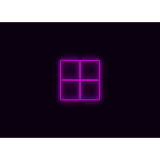Kompletní LED čtyřhranné svítidlo růžové, rozměr: 4 elementy 88 x 88 cm Kompletní LED čtyřhranné svítidlo růžové, rozměr: 4 elementy 88 x 88 cm