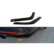 Maxton Design boční difuzory pod zadní nárazník pro BMW řada 4 F32, černý lesklý plast ABS