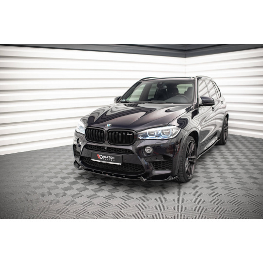 Maxton Design spoiler pod přední nárazník pro BMW X5 M F15, černý lesklý plast ABS