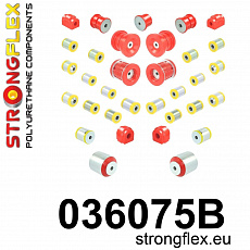 036075B: Strongflex Kompletní sada silentbloků pro zavěšení 036075B: Strongflex Kompletní sada silentbloků pro zavěšení
