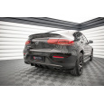 Maxton Design vložka zadního nárazníku pro Mercedes GLC Coupe/C253 Facelift /AMG- Line, černý lesklý plast ABS