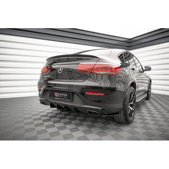 Maxton Design vložka zadního nárazníku pro Mercedes GLC Coupe/C253 Facelift /AMG- Line, černý lesklý plast ABS