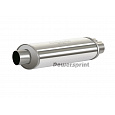 Powersprint koncový výfukový tlumič oválný Y, vnější průměr příruby 1 x 63,5 mm > 2 x 60 mm, celková délka 570mm.