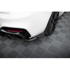 Maxton Design difuzory pod zadní nárazník s křidélky ver. 5 pro BMW řada 1 F20- F21 Facelift, černý lesklý plast ABS, M-Pack/M140i
