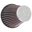 K&N univerzální kulatý zkosený filtr se vstupem 54 mm a výškou 102 mm, kovový vrchlík