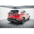 Maxton Design středový spoiler pod zadní nárazník s žebrováním pro Toyota RAV4 Mk5, černý lesklý plast ABS, GR Sport