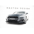 Maxton Design "Street Pro" spoiler pod přední nárazník s křidélky pro Audi A5 F5 Facelift, plast ABS bez povrchové úpravy, Coupe/Sportback