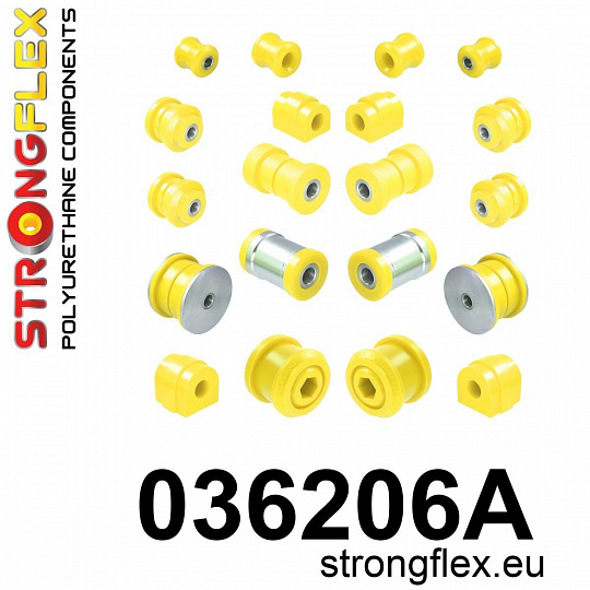 036206A: Strongflex Sada silentbloků zavěšení varianta SPORT
