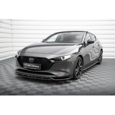 Maxton Design spoiler pod přední nárazník ver.2 pro Mazda 3 Mk4, černý lesklý plast ABS