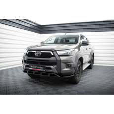 Maxton Design spoiler pod přední nárazník pro Toyota Hilux Invincible Mk8 Facelift, černý lesklý plast ABS Maxton Design spoiler pod přední nárazník pro Toyota Hilux Invincible Mk8 Facelift, černý lesklý plast ABS
