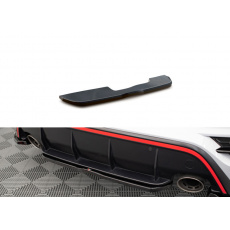 Maxton Design středový spoiler pod zadní nárazník pro Hyundai Kona N Mk1, černý lesklý plast ABS