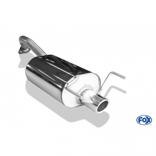 Fox Sportauspuff koncový tlumič výfuku s koncovkou 1x76 Typ 16 pro Suzuki Ignis III s motorem 1.2