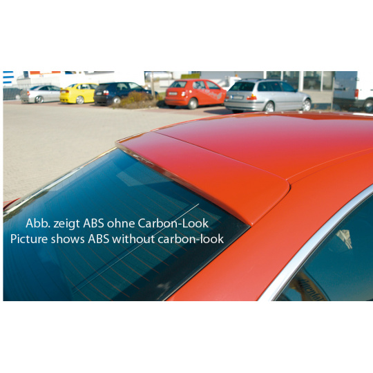 Rieger patka na zadní okno pro BMW řada 3 E46 kupé vč. faceliftu, 02/02-, 02/98-12/01, plast ABS s povrchovou úpravou Carbon-Look