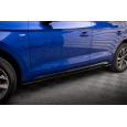 Maxton Design difuzory pod boční prahy pro Audi Q5 Mk2 S-Line Facelift, černý lesklý plast ABS, vč. Sportback