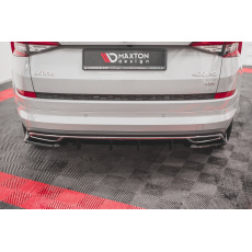 Maxton Design vložka zadního nárazníku pro Škoda Kodiaq Sportline 2016-, černý lesklý plast ABS