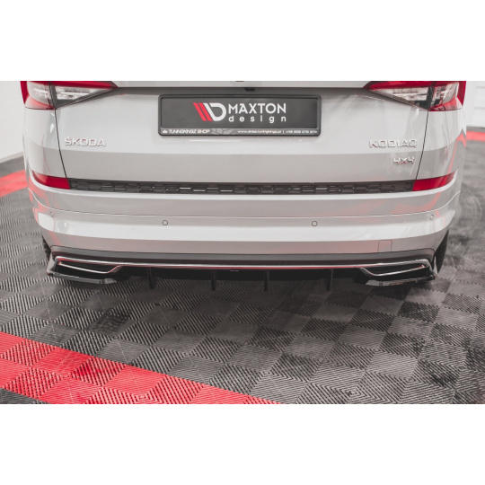 Maxton Design vložka zadního nárazníku pro Škoda Kodiaq Sportline 2016-, černý lesklý plast ABS Maxton Design vložka zadního nárazníku pro Škoda Kodiaq Sportline 2016-, černý lesklý plast ABS