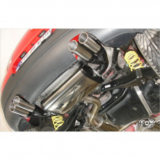 Fox Sportauspuff koncový tlumič výfuku s koncovkou 2x76 Typ 17 na obou stranách pro Volkswagen Golf V s motorem 2.0 FSI Turbo, 2.0 GTD