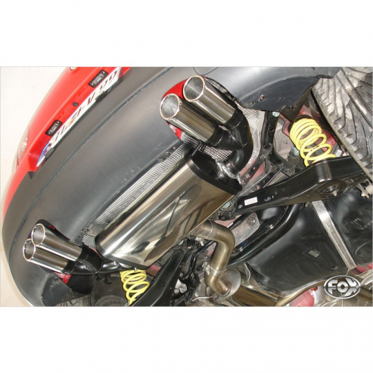 Fox Sportauspuff koncový tlumič výfuku s koncovkou 2x76 Typ 17 na obou stranách pro Volkswagen Golf V s motorem 2.0 FSI Turbo, 2.0 GTD Fox Sportauspuff koncový tlumič výfuku s koncovkou 2x76 Typ 17 na obou stranách pro Volkswagen Golf V s motorem 2.0 FSI Turbo, 2.0 GTD