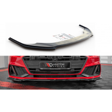 Maxton Design spoiler pod přední nárazník ver.1 pro Audi A7 C8 S-Line, Carbon-Look