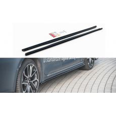 Maxton Design difuzory pod boční prahy pro Toyota Corolla XII 2019-/Sedan, černý lesklý plast ABS