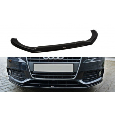 Maxton Design spoiler pod přední nárazník ver.2 pro Audi A4 B8, černý lesklý plast ABS