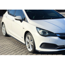 Maxton Design difuzory pod boční prahy pro Opel Astra K (Mk5), černý lesklý plast ABS