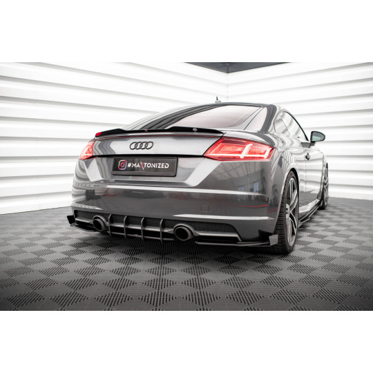 Maxton Design "Street Pro" difuzor zadního nárazníku pro Audi TT 8S, plast ABS bez povrchové úpravy, S-Line