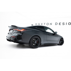 Maxton Design difuzory pod boční prahy ver.2 pro BMW řada 4 G22/M-Pack, černý lesklý plast ABS