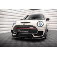 Maxton Design spoiler pod přední nárazník pro Mini Clubman F54 Facelift John Cooper Works, černý lesklý plast ABS