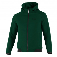 Sparco mikina se zipem a kapucí, barva: zelená, velikost: XXXL Sparco mikina se zipem a kapucí, barva: zelená, velikost: XXXL