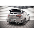 Maxton Design "Street Pro" difuzor zadního nárazníku pro Mini Clubman F54 John Cooper Works, plast ABS bez povrchové úpravy, s červenou linkou