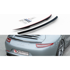 Maxton Design prodloužení spoileru pro Porsche 911 991, černý lesklý plast ABS
