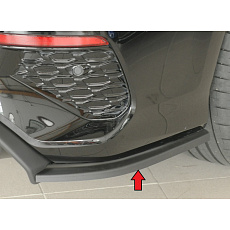 Rieger spoiler pod zadní nárazník na pravé straně pro Audi RS3 GY Sportback, plast ABS bez povrchové úpravy