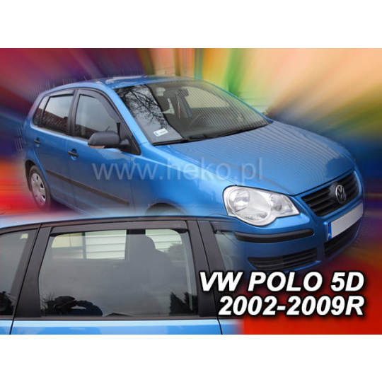 HEKO ofuky oken Volkswagen Polo 5dv (2002-2009) přední + zadní