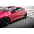 Maxton Design difuzory pod boční prahy pro Volkswagen Scirocco Mk3, černý lesklý plast ABS