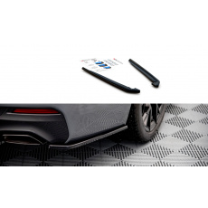 Maxton Design boční difuzory pod zadní nárazník pro BMW řada 5 G30 FL, černý lesklý plast ABS, M-pack