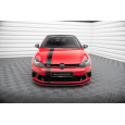 Maxton Design spoiler pod přední nárazník pro Volkswagen Golf GTI Mk7, červený lesklý plast ABS