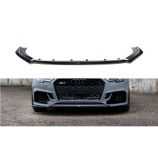 Maxton Design spoiler pod přední nárazník ver.2 pro Audi RS3 8V Facelift, černý lesklý plast ABS, Sedan