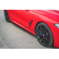 Maxton Design difuzory pod boční prahy pro BMW řada 8 Coupe/G15, černý lesklý plast ABS